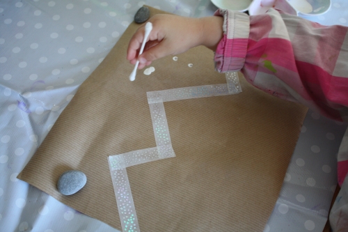 peinture,collage,2-3 ans