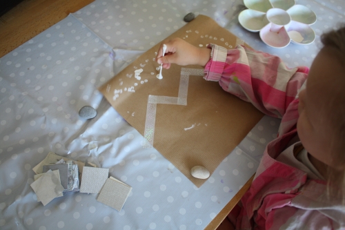 peinture,collage,2-3 ans