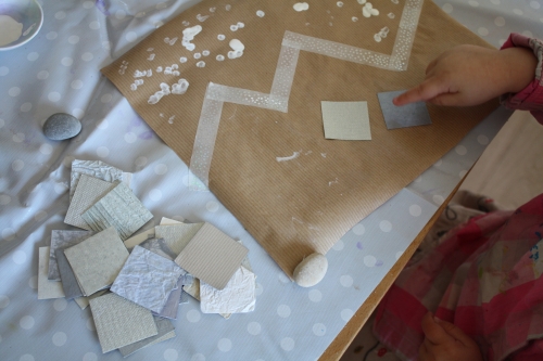 peinture,collage,2-3 ans