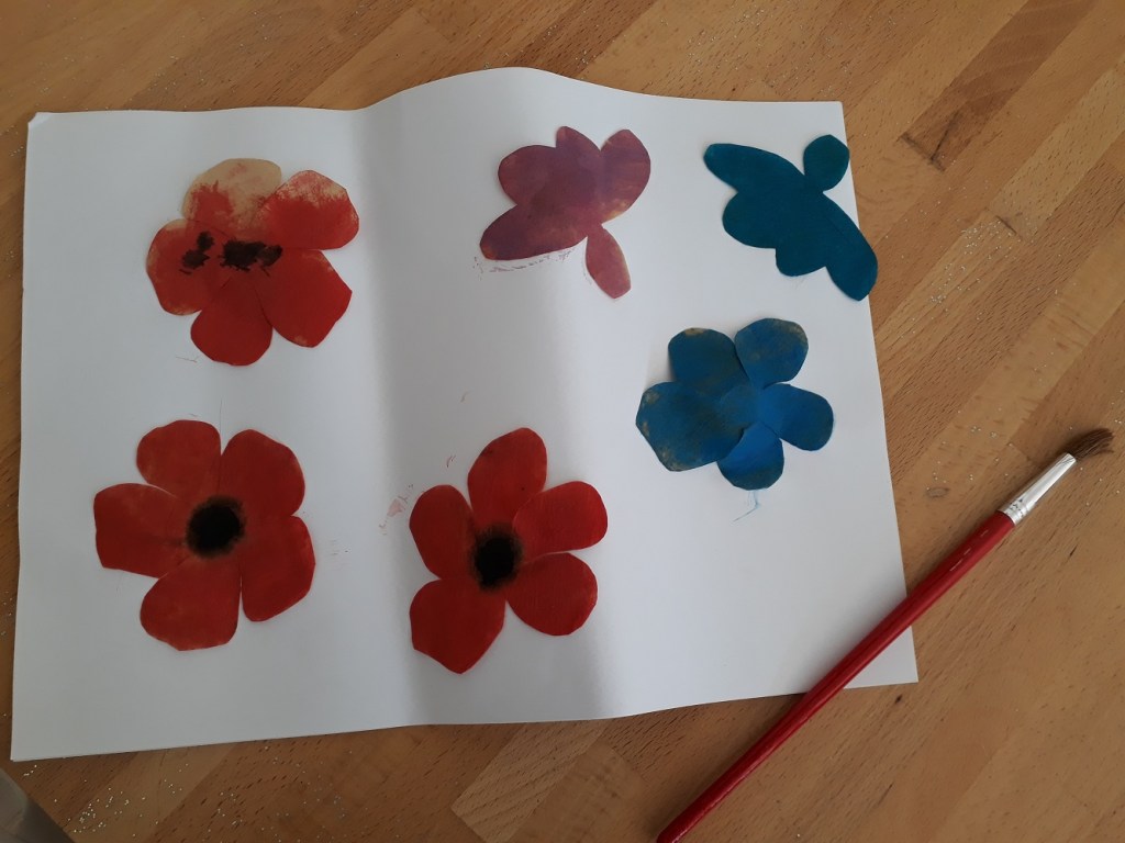 peinture,fleur,printemps,2-3 ans,6-8 ans