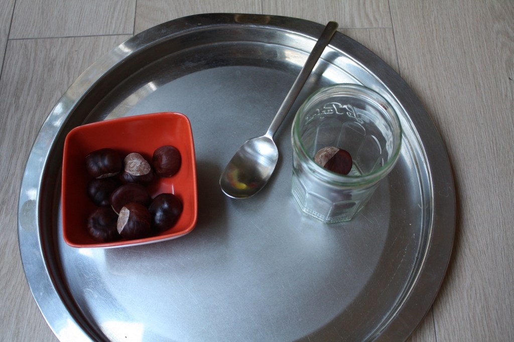 atelier montessori,transvasement